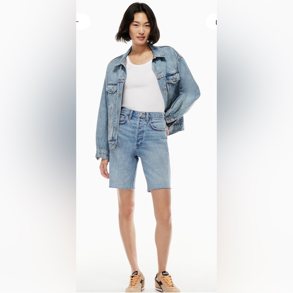 Denim Forum The Joni Loose Long Short NWT , sz : 23